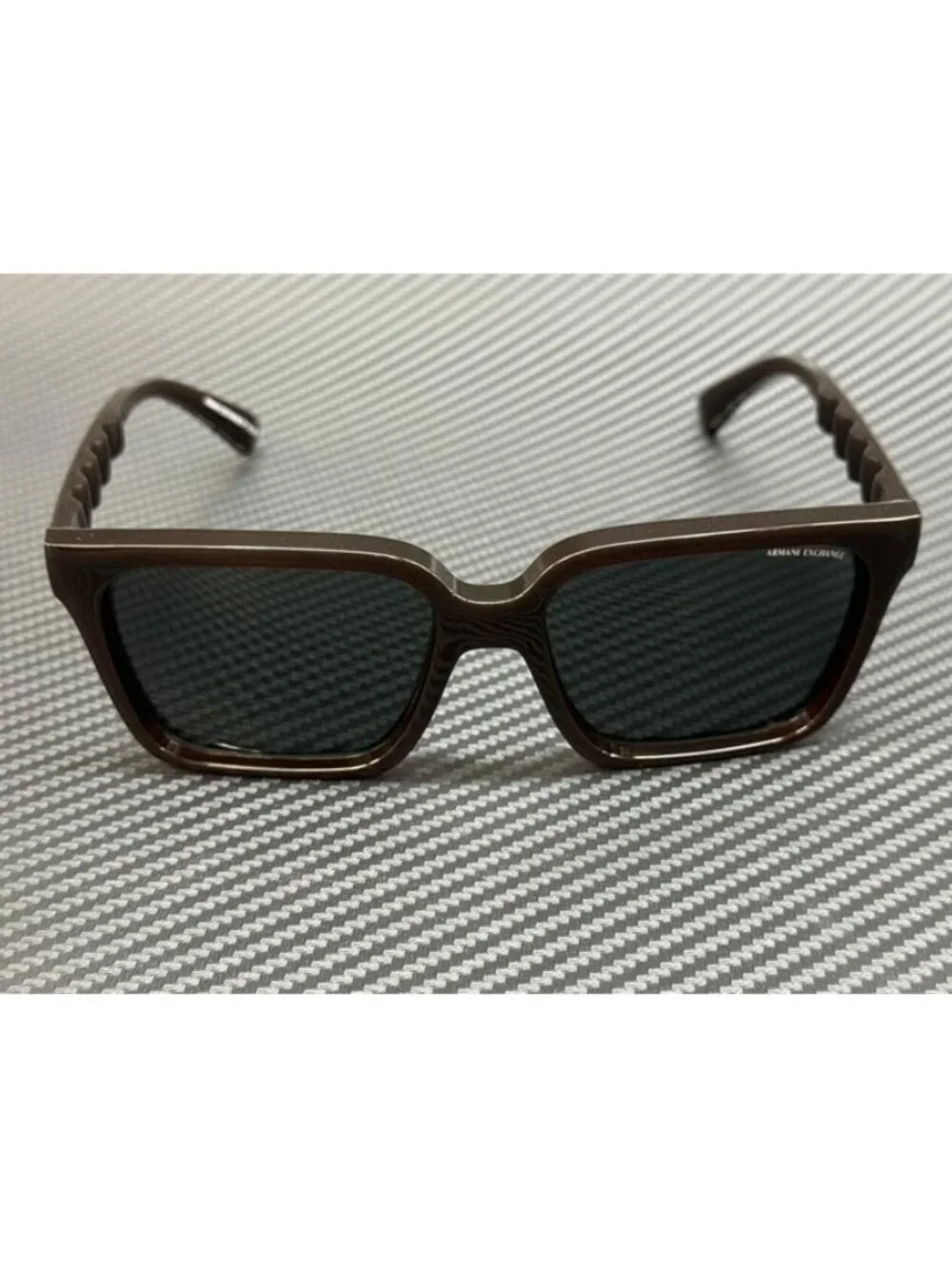 New Armani Exchange Men Transparent Brown Sunglasses 56-17-145